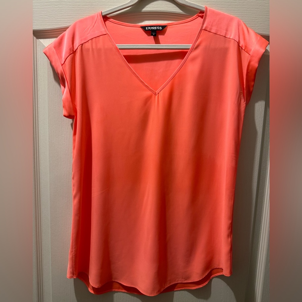 EXPRESS Blouse M Neon Orange